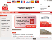 Tablet Screenshot of de.yourpoland.pl