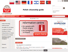 Tablet Screenshot of en.yourpoland.pl